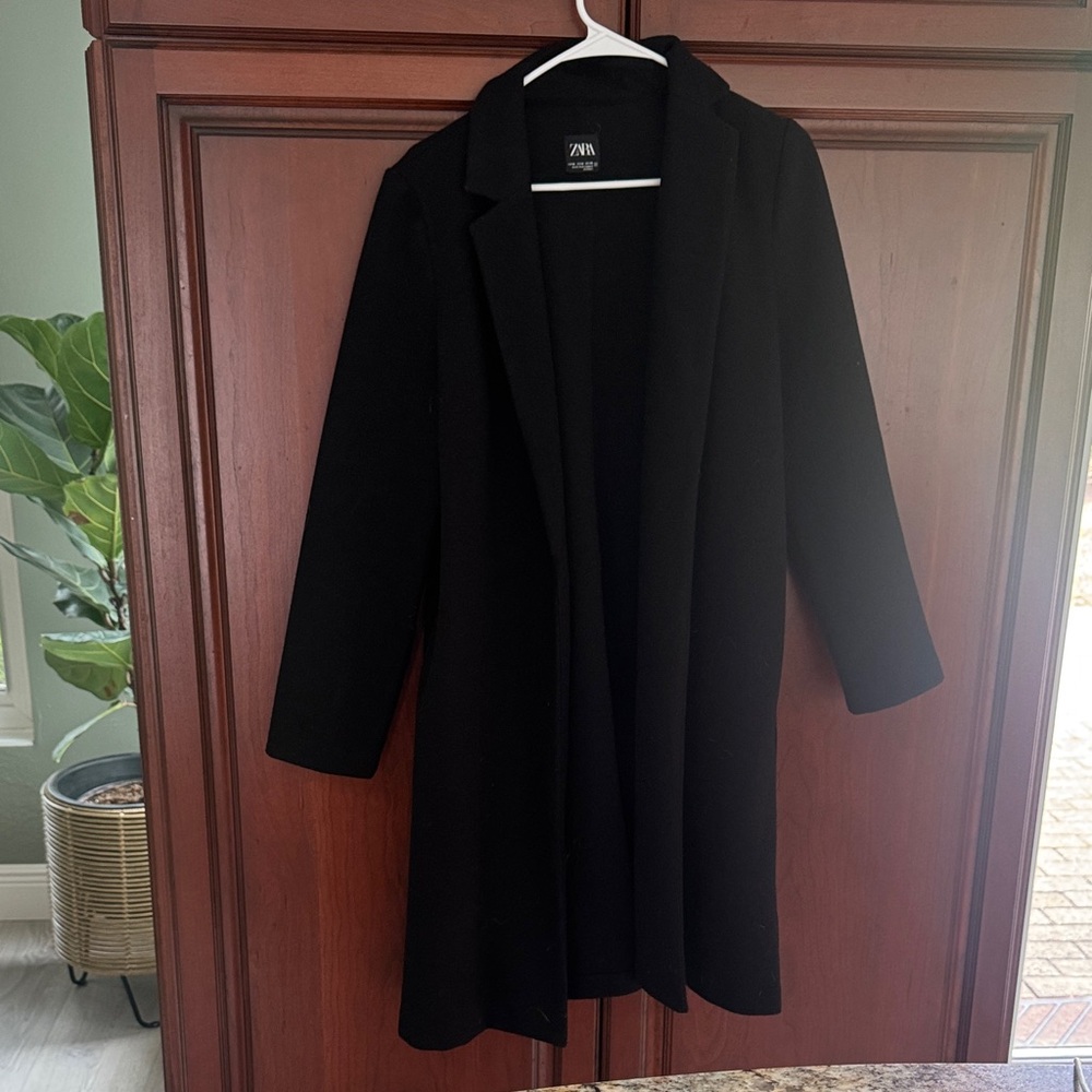 Zara Classic Black Overcoat